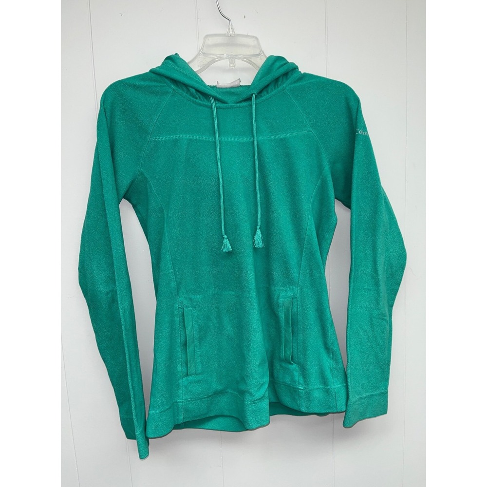 Columbia Fleece Hooded Sweatshirt Women's‎ Small Green